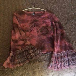 Lace Bell Sleeved Top